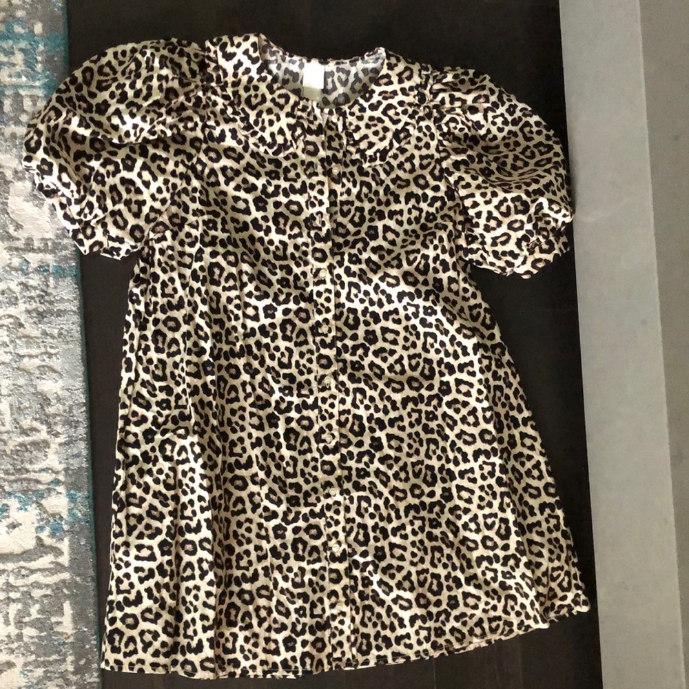 Size small H&M dress with puff sleeve and Peter Pan collar